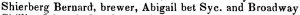 Bernard Shierberg Brewery Excerpt from Cist Cincinnati Directory 1843