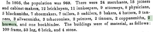 1805 population from 1853 Cincinnati city directory