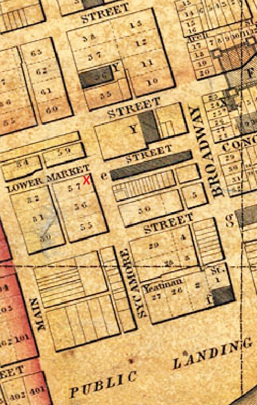 Cincinnati map - Joseph Gest - 1838